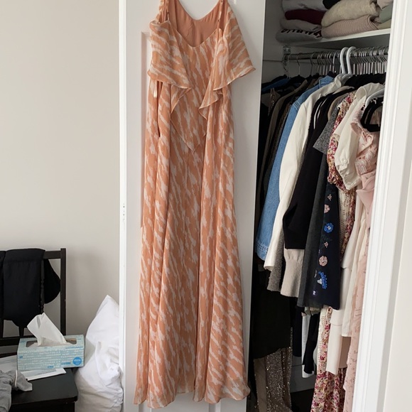 BCBG maxi dress. Cream and nude/orange - Picture 4 of 6